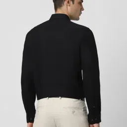 Peter England Black Regular Fit Shirt image 2