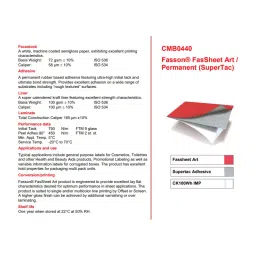 Avery Dennison Fasson Supertech Labels 13x19 inch, CMB0440 (Pack of 100 Pcs) image 2