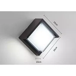 LumoGen 5 W Square LED Modern Acrylic Outdoor and Indoor Garden Wall Lamp image 3