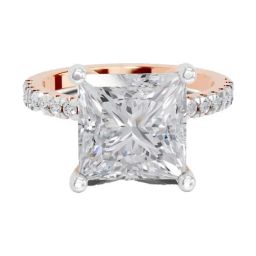 Sparkles Lab Grown Diamond 14k (585) Rose Gold Ring for Women-picture-7