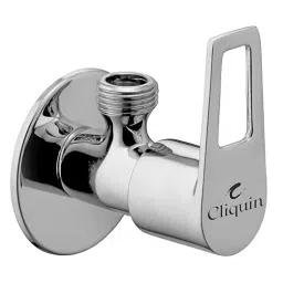 Cliquin Orient Brass Wall Mount Chrome Finish Angle Valve with Wall Flange-picture-44