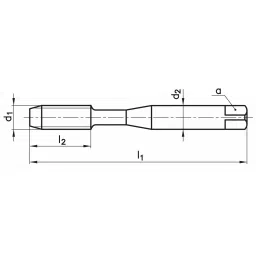 TOTEM 5 x 0.8mm Gold HSSE Spirex Machine TAP (IS -6175) image 2
