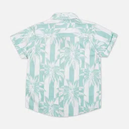 Pepe Jeans Kids Sky Blue Printed Shirt image 2