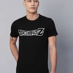 Free Authority Black Cotton Loose Fit Printed T-Shirt-picture-17
