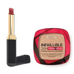LOreal Paris Infallible Waterproof Powder Foundation + Color Riche Matte Lipstick-picture-41