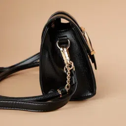 Ginger by Lifestyle Black Sling Handbag image 5