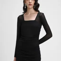 Forever 21 Black Regular Fit Bodycon Dress-picture-25