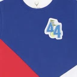 Allen Solly Kids White Color Block Regular Fit T-Shirt image 3