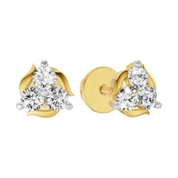 Sparkles 14k (585) Yellow Gold Lab Grown Diamond Earrings image 3
