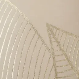 HOSTA HOMES Cream Velvet Geometric Golden Foil Cushion Covers - Set of 2 image 4