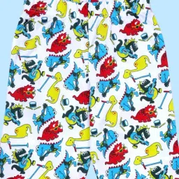 Kiddopanti Boys Dark Blue & White Cotton Printed Regular Fit Bottoms - Pack of 2 image 5