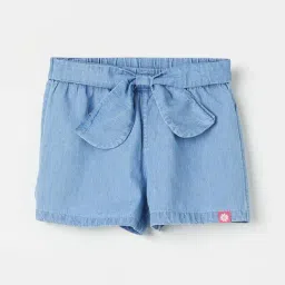 Fame Forever by Lifestyle Kids Blue Cotton Regular Fit Shorts-picture-22