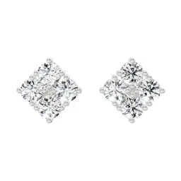 Sparkles 14k (585) White Gold Lab Grown Diamond Earrings-picture-14
