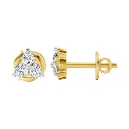 Sparkles 14k (585) Yellow Gold Lab Grown Diamond Earrings image 2