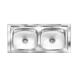 Nirali BG Kitchen Sink Popular Series Big (10 inch) 1145x510 mm (45x20 inch) Glossy Finish Stainless Steel, Graceful Glory-picture-33