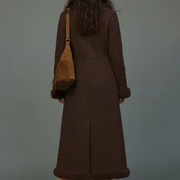 Mast & Harbour Single-Breasted Long Sleeve Longline Overcoat image 3