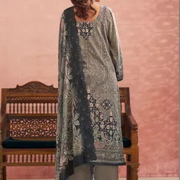 Stylee LIFESTYLE Printed Pure Cotton Unstitched Dress Material image 3