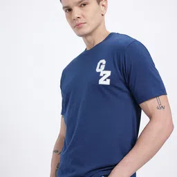 glitchez Brand Logo Printed Round Neck Regular Fit T-shirt-image-23