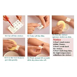 VOORKOMS Matte Finish Realistic Semi Temporary Waterproof Body Tattoo image 2