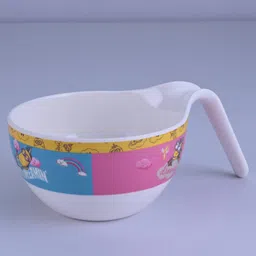 Servewell Minions Theme Maggie Bowl With Handle And Spoon Fork - Multicolour image 2