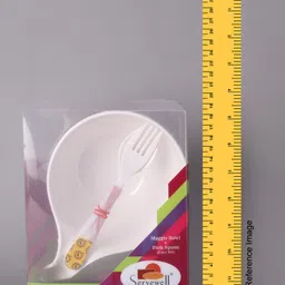 Servewell Minions Theme Maggie Bowl With Handle And Spoon Fork - Multicolour image 3