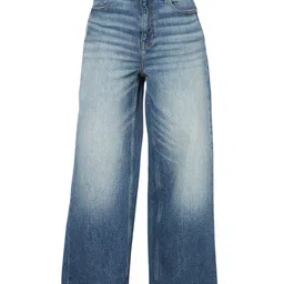 ONLY Women Wide Leg Light Fade Stretchable Jeans image 4