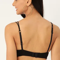 DressBerry Black Solid Non-Wired Non Padded Everyday Bra image 5