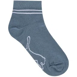 Puma Grey Cotton Logo Socks Set of 1 image 2