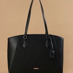 Code by Lifestyle Black Tote Handbag-picture-16