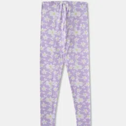 R&B Kids Lilac Floral Slim Fit Leggings image 2