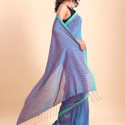 BLOUSON Striped Jamdani Saree image 3