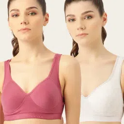 Lady Lyka Multicolor Non Wired Padded Sports Bra (Pack Of 2)-image-77