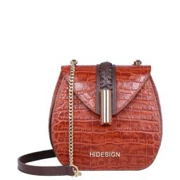 Hidesign Tan Textured Medium Sling Handbag-picture-22