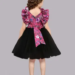 Pink Chick Kids Pink Floral Print Dress image 2