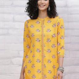 Rangriti Yellow Printed Tunic-picture-14