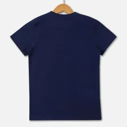 Allen Solly Kids Navy Cotton Printed T-Shirt image 2