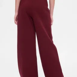 GAP Girls Maroon Solid Pants image 2