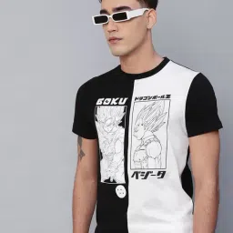 Free Authority Black Cotton Regular Fit Printed T-Shirt-picture-16