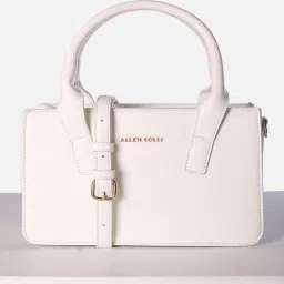 Allen Solly Pink Solid Medium Handbag image 2