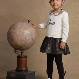 One Friday Kids Multicolor Checks Regular Fit Dress image 1