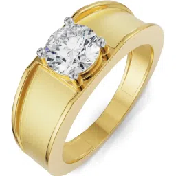 EMORI Yellow Gold Noah Round Men's Diamond Ring image 2