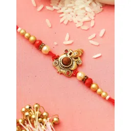 Aapno Rajasthan Divine Ganesha Rudraksh Rakhi image 2