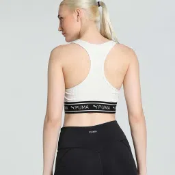 Puma White Printed Sports Bra image 2