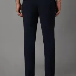 Louis Philippe Navy Regular Fit Trousers image 2