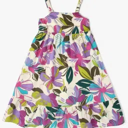 GAP Girls Multi Cotton Floral Dress image 2