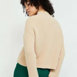 Ginger by Lifestyle Beige Regular Fit Pullover image 2