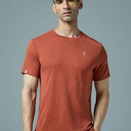 Technosport Men Anti Static Solid Round Neck Slim Fit T-shirt-picture-32