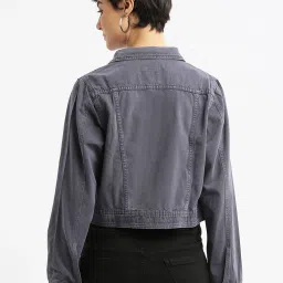 showoffff SHOWOFF Grey Regular Fit Jacket image 2