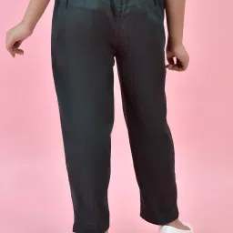 Juniper Girls Green Solid Pants image 2