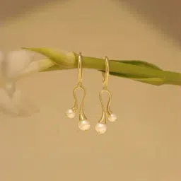 Mia by Tanishq 14k (585) Yellow Gold Earrings for Women-image-15